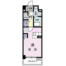 ハッピーメゾン　VI 1階1Kの間取り