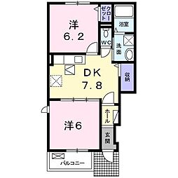 間取図画像 2DK
