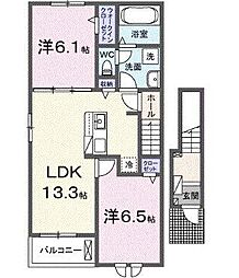 FKプログレス 2LDKの間取図画像