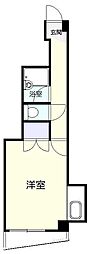ロワイヤルヒルズ南宮崎 ワンルームの間取図画像