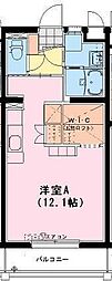AXIA ワンルームの間取図画像