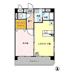 レ・フレールイタキチ 1LDKの間取図画像