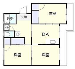 フィニステラ 3DKの間取図画像