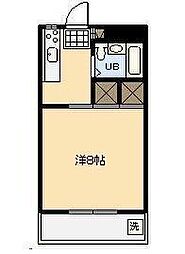 第3グリーンビル 1Kの間取図画像