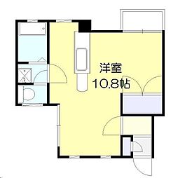 ビスタリー源藤 ワンルームの間取図画像