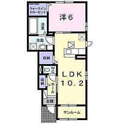 レジーナ・10 1LDKの間取図画像