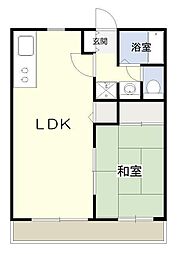アボンリー 1LDKの間取図画像