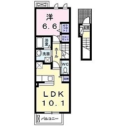 リライフ2 1LDKの間取図画像