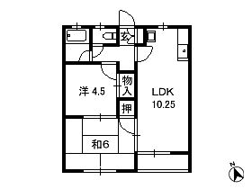 千葉県船橋市夏見台（賃貸アパート2LDK・2階・43.88㎡） その2