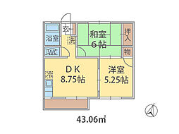 エステート・モギ 2DKの間取図画像