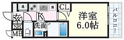 JR山陽本線 新長田駅 徒歩7分の賃貸マンション 3階1Kの間取り