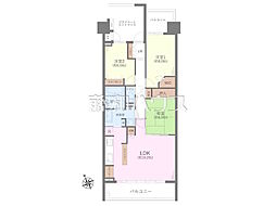 グランジオ武蔵野 3LDKの間取図画像