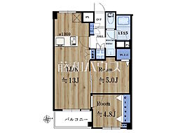 調布ホームズ 2LDKの間取図画像
