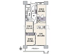 府中グリーンハイツ2号棟 3LDKの間取図画像