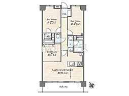 ライオンズテラス高幡不動 3LDKの間取図画像