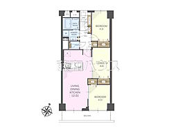 新武蔵野スカイハイツ 3LDKの間取図画像