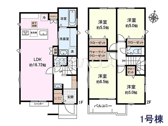 1号棟　間取図...