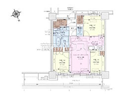 ブリリアタワー聖蹟桜ヶ丘ブルーミングレジデンス 3LDKの間取図画像