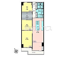 ザ・スクエア・マンション 2LDKの間取図画像