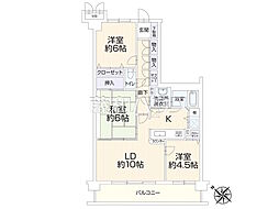 コトー田無 3LDKの間取図画像