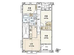 シャリエ高井戸SolPatio 3LDKの間取図画像