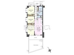 ライオンズマンション小平美園町 3LDKの間取図画像