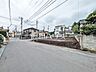 外観：接道状況および現場風景　【日野市多摩平6丁目】