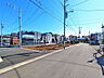 外観：接道状況および現場風景　【国立市谷保】