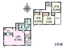 清瀬市中里3丁目　全12棟　新築分譲住宅 3号棟