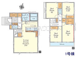 物件画像 新座市西堀2丁目　全2棟　新築分譲住宅 1号棟