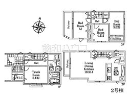 物件画像 新座市北野3丁目　全2棟　新築分譲住宅 2号棟