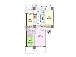 アイムふじみ野タワー東館 3LDKの間取図画像