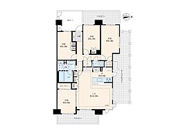 ジェイシティ千歳烏山 4LDKの間取図画像