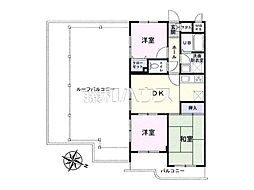 セザール所沢航空公園 3DKの間取図画像