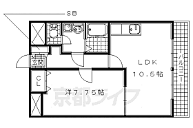 京都府宇治市槇島町南落合（賃貸マンション1LDK・1階・43.68㎡） その2