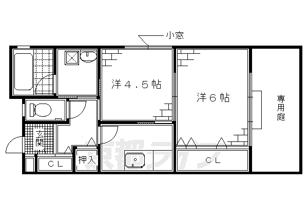 コーポＡ 2F｜京都府京都市伏見区深草寺内町(賃貸アパート2K・1階・38.66㎡)の写真 その2