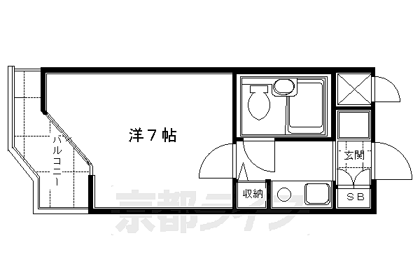 ＤＥＴＯＭ－1伏見 411｜京都府京都市伏見区菱屋町(賃貸マンション1K・4階・18.43㎡)の写真 その2