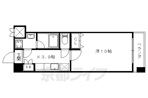 プラネシア星の子山科三条 705｜京都府京都市山科区竹鼻堂ノ前町(賃貸マンション1K・7階・30.24㎡)の写真 その2