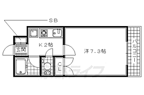 京都府京田辺市河原御影（賃貸マンション1K・4階・21.28㎡） その2