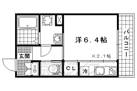 ラ・ヴィルト御所ノ内 202 ｜ 京都府京都市山科区上野御所ノ内町（賃貸マンション1K・2階・26.40㎡） その2