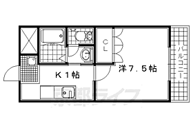 京都府京田辺市東古森（賃貸アパート1K・2階・24.75㎡） その2