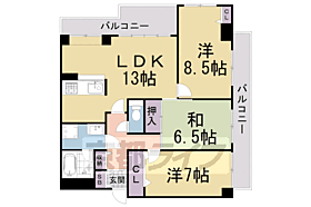 アルス京都山科 301 ｜ 京都府京都市山科区西野野色町（賃貸マンション3LDK・3階・73.40㎡） その2