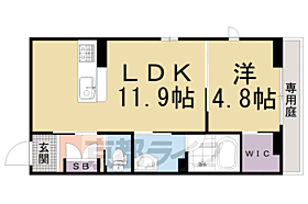 シャーメゾン丹波橋ＩＮ桃山 101 ｜ 京都府京都市伏見区桃山筒井伊賀西町（賃貸アパート1LDK・1階・40.82㎡） その2