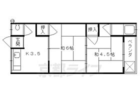 中畑荘　1棟 2 ｜ 京都府京都市山科区川田中畑町（賃貸アパート2LDK・1階・55.00㎡） その2