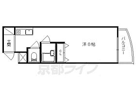 アーク醍醐 402 ｜ 京都府京都市伏見区醍醐東合場町（賃貸マンション1K・4階・23.50㎡） その2