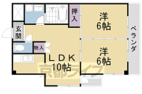 第一エバグレ－ス音羽 310 ｜ 京都府京都市山科区音羽役出町（賃貸マンション2LDK・3階・51.03㎡） その2