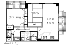 京都府城陽市平川茶屋裏（賃貸マンション2LDK・4階・69.60㎡） その2