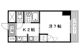 京都府京田辺市田辺鳥本（賃貸マンション1K・3階・22.93㎡） その2