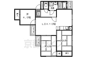 京都府八幡市八幡垣内山（賃貸アパート3LDK・2階・53.00㎡） その1