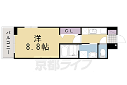 JR東海道・山陽本線 向日町駅 徒歩14分の賃貸アパート 2階1Kの間取り